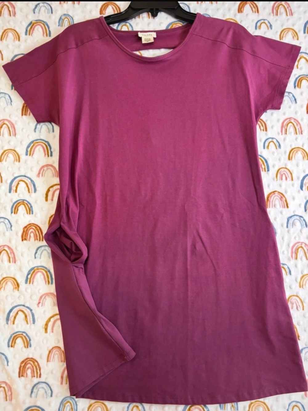 Yelete Plum Short-Sleeve Dress